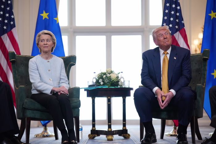Von der Leyen për tarifat e Trump: Dëmtojnë marrëdhëniet transatlantike, BE qëndron krah Danimarkës e Grenlandës