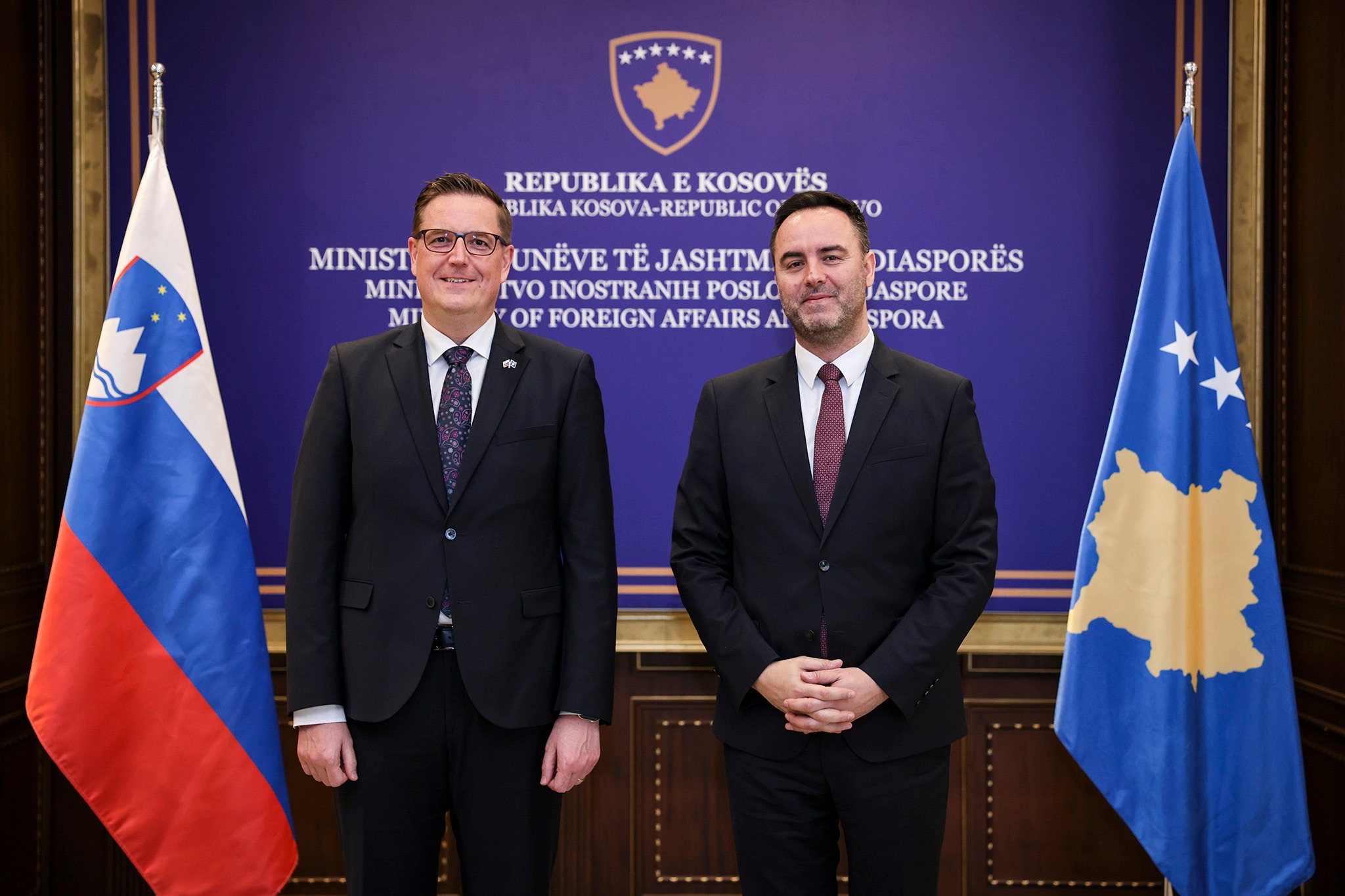 Konjufca takon ambasadorin Blaj, theksohet thellimi i bashkëpunimit Kosovë–Slloveni