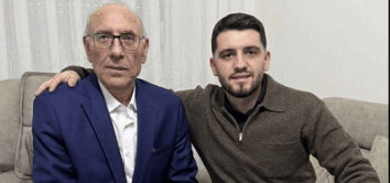 Djali i Fadil Fazliut ndan foto me babain: Me ballin lart dhe me dinjitet të pathyeshëm dole nga burgu i Hagës