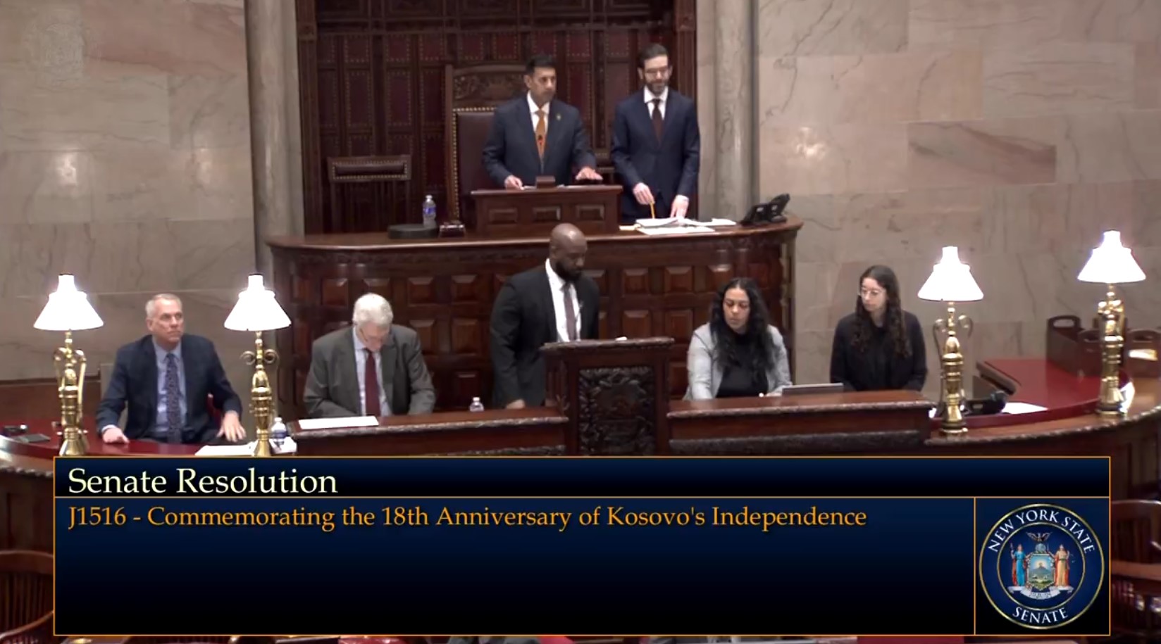 Senati i Nju-Jorkut miraton Rezolutën që shënon 18-vjetorin e pavarësisë së Kosovës