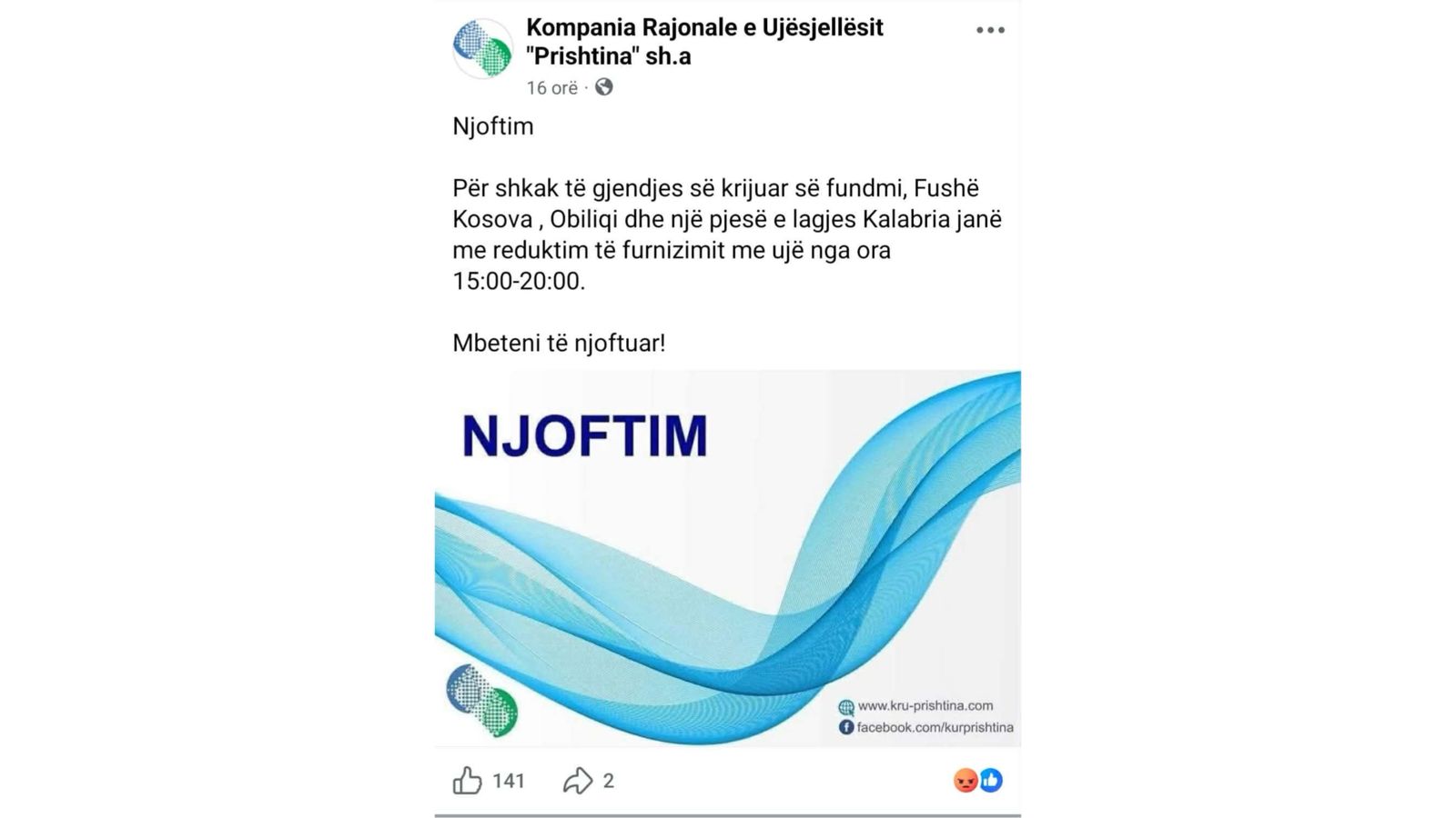 Ja si i terrorizin kompania KRU-Prishtina qytetarët e disa zonave në regjionin e Prishtinës