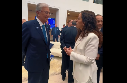 Bordi i Paqes në Uashington, Osmani shihet duke diskutuar me krerë shtetesh që s’e kanë njohur Kosovën