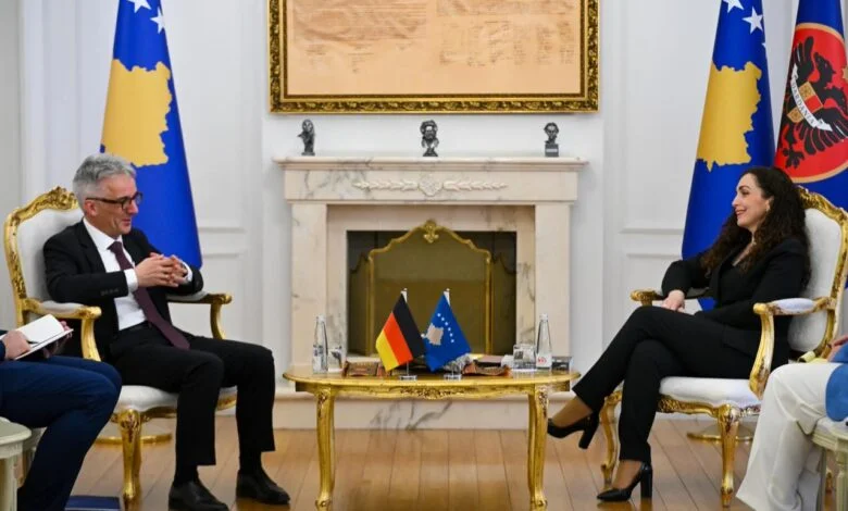 Osmani pret ambasadorin gjerman Rudolph, theksohet partneriteti strategjik Kosovë–Gjermani