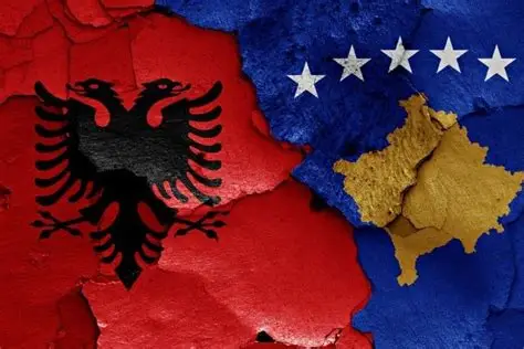 Një hartë në Gjermani paraqet Shqipërinë dhe Kosovën si një të vetme
