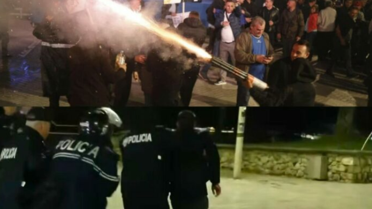 Protesta e mbrëmshme e PD-së në Tiranë, disa të lënduar e 11 të arrestuar