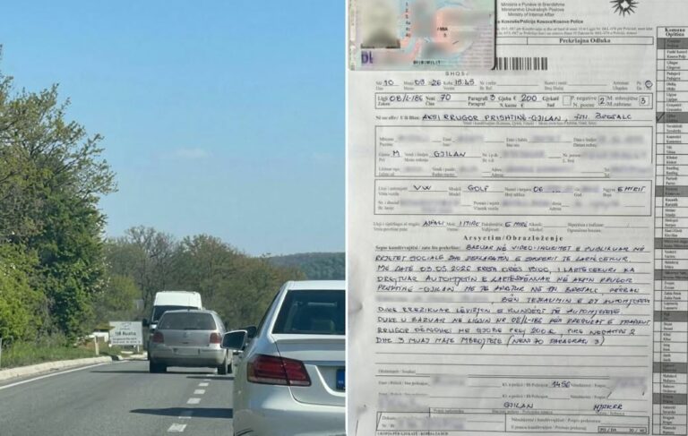 Kreu tejkalim të rrezikshëm, ndëshkohet shoferi gjilanas