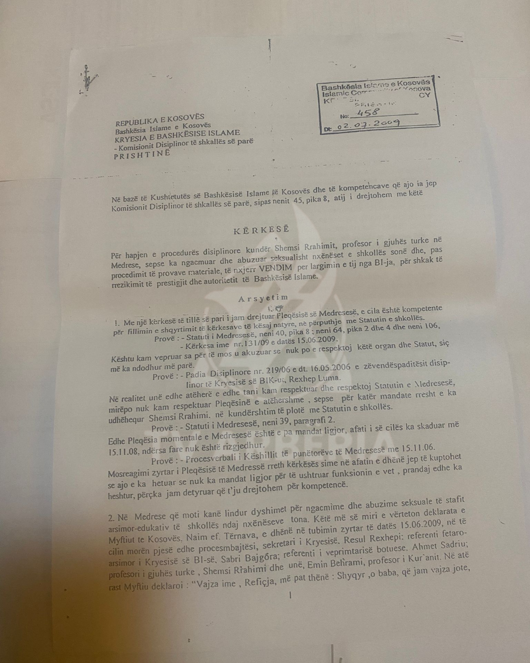 Denoncimi i abuzimeve në BIK dhe arrestimi i Durim Berishës