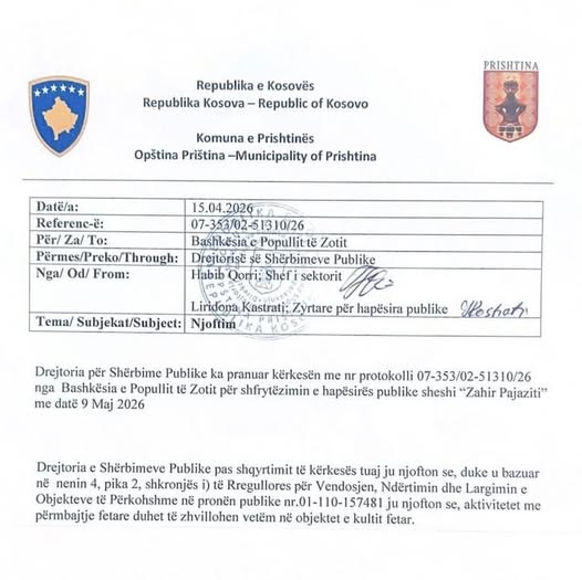 Standarde të dyfishta dhe diskriminim fetar, reagim ndaj vendimit të Komunës së Prishtinës
