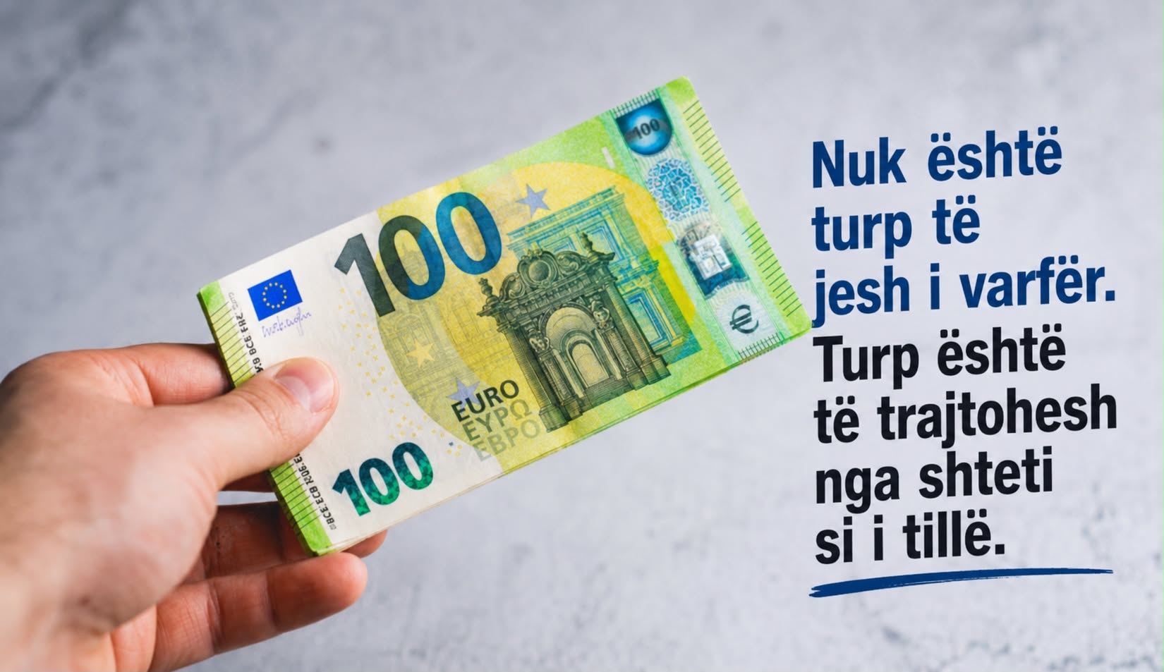 Nuk është turp të jesh i varfër. Turp është të trajtohesh nga shteti si i tillë
