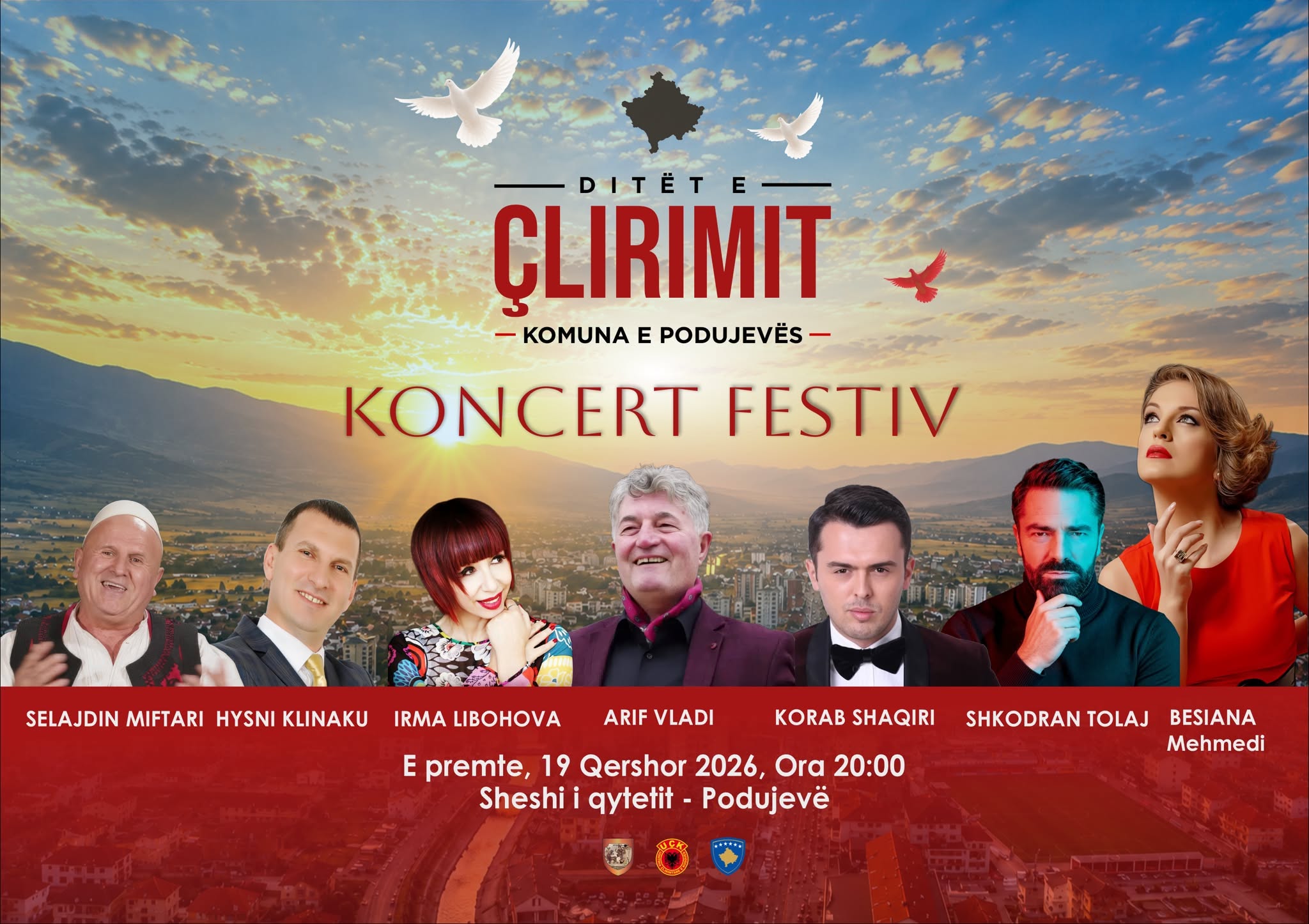 Shkodran Tolaj fton qytetarët në koncertin festiv për Ditën e Çlirimit në Podujevë