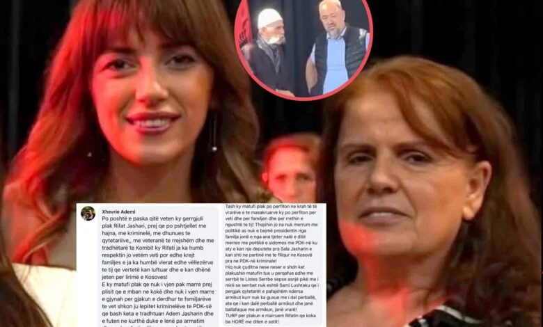 Aktivistja e VV-së me fyerje ndaj Rifat Jasharit, pasi priti të pamen me Sami Lushtakun për Sahit Jasharin