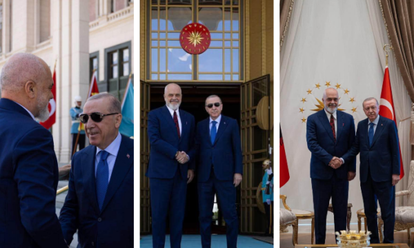 Rama takon Erdoganin pas samitit të NATO’s, ndan foto nga pritja në Pallatin Presidencial: Mik i çmuar