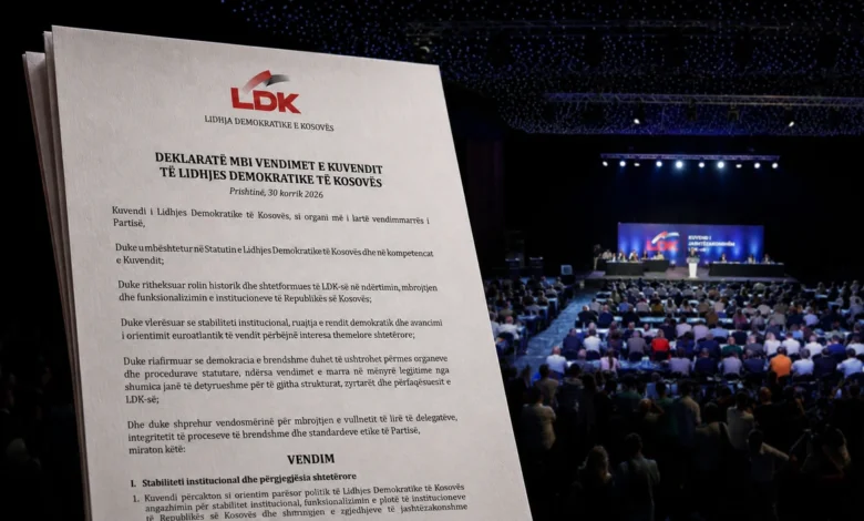 Kuvendi i jashtëzakonshëm, LDK publikon të gjitha vendimet që u miratuan dje