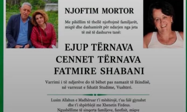 Sot u jepet lamtumira e fundit tre vushtrriasve që vdiqën në aksident në Maqedoninë e Veriut