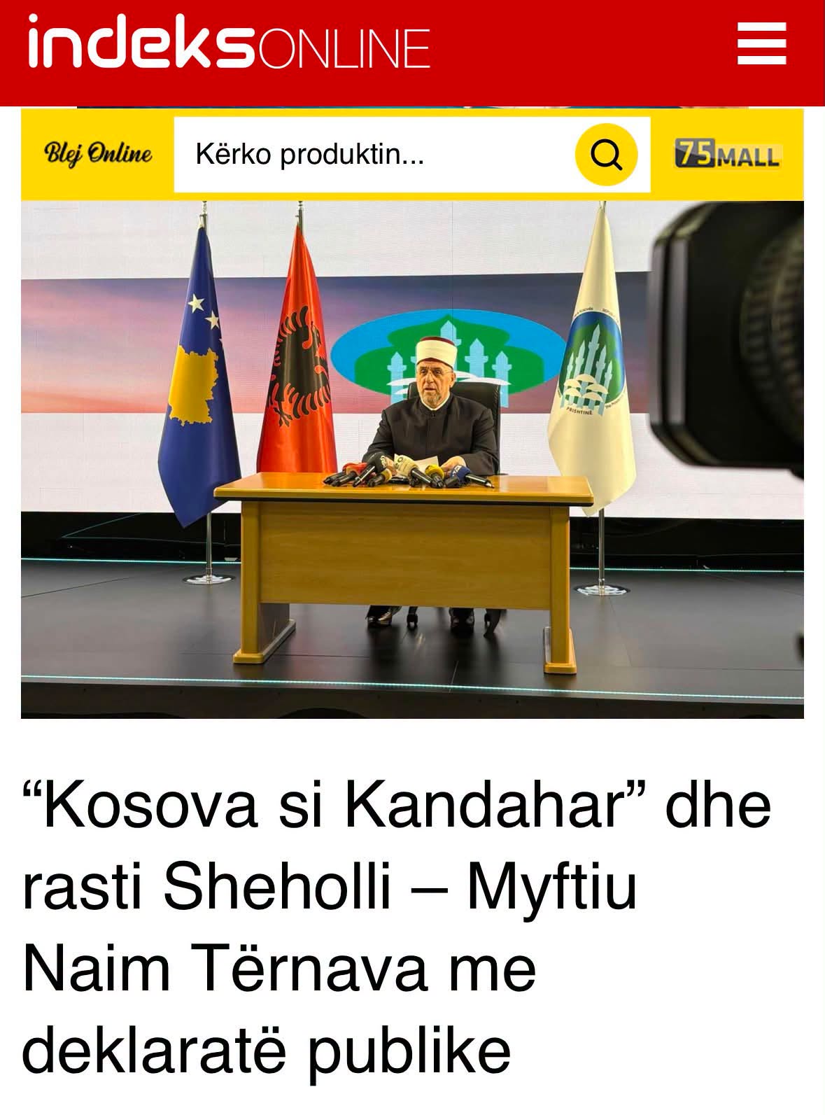 Organizata “Shqiptaria” i përgjigjet Naim Tërnavës: “Ju nuk e përfaqësoni popullin e Kosovës”