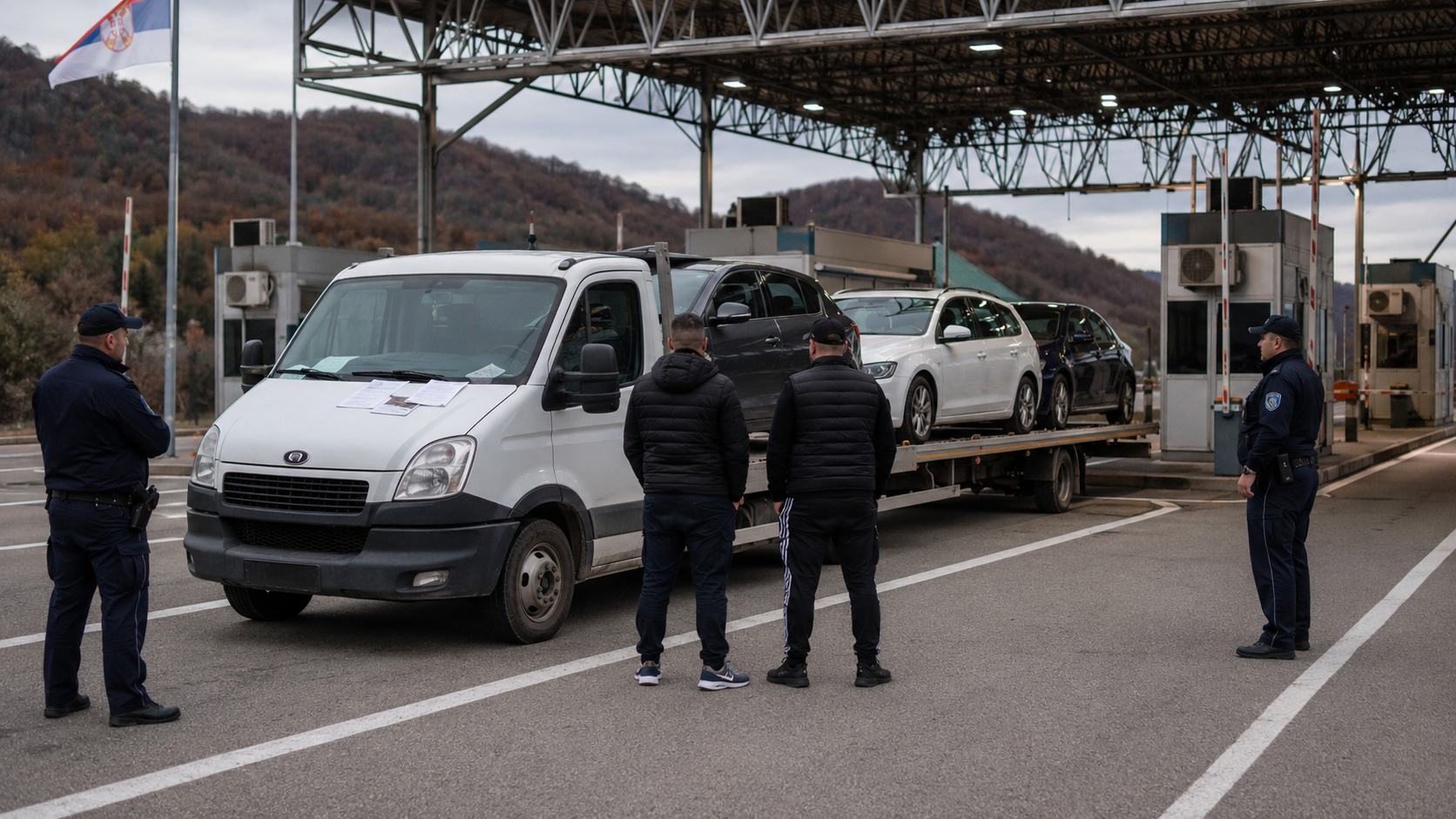 Kontrolli i kamionetës me tri vetura eskalon në Jarinjë