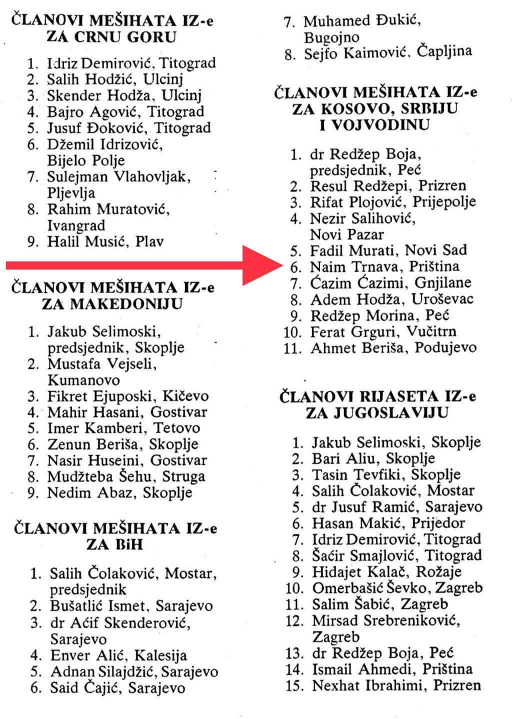 Kur mbylleshin shkollat shqipe nga Beogradi, Naim Tërnava me të tjerë hapnin Fakultetin e Studimeve Islame në kuadër të Bashkësisë Islame për Kosovë, Serbi dhe Vojvodinë
