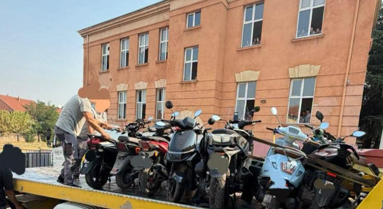 Sekuestrohen 14 motoçikleta dhe 1 trotinet