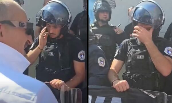 Mes lotësh, polici i Kosovës kryen detyrën e tij për ruajtjen e rendit tek EULEX-i